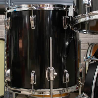 1980s Ludwig "Big Beat" Black Cortex Drum Kit image 4