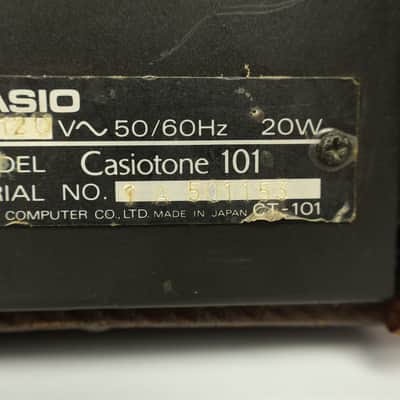 Vintage 1980s Casio Casiotone 101 CT-101 Synthesizer/Electric Keyboard image 13