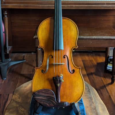 Exceptional Reinhold Schnabl Fiddle Vintage German 4/4 Violin Outfit w/ Braided Carbon Fiber Bow & Composite Case image 1