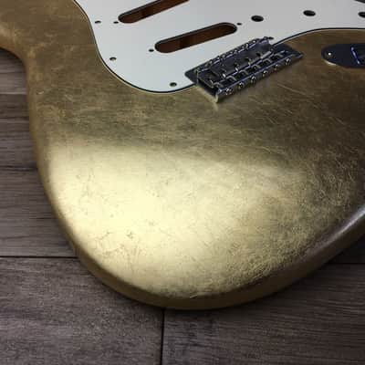 Made to Order - FRANCHIN Mercury guitar body Glossy METALLIC LEAF (Gold/Silver/Copper) Basswood Poplar Stratocaster-Strat-S-Style Made in Italy image 10