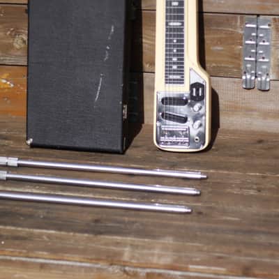Guyatone HG-306C Steel Guitar 1960's - Vintage White image 7
