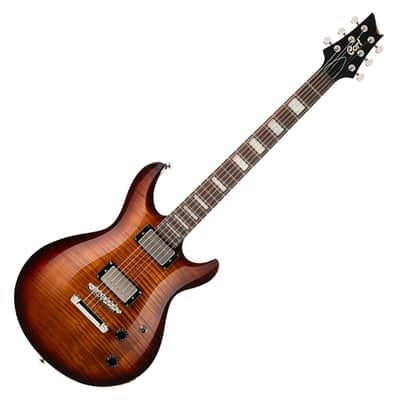 Cort M600 Tobacco Sunburst Flame Maple Top Double Cutaway Electric Guitar image 1