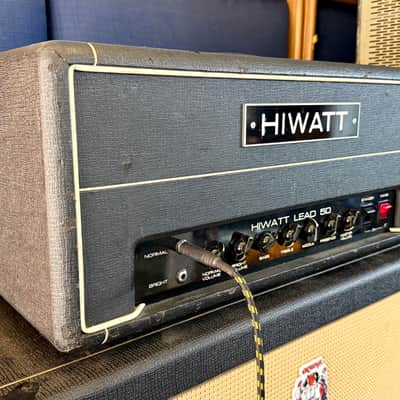 Hiwatt CUSTOM LEAD 50 watt tube amplifier original vintage Modesto sterling era amp image 2