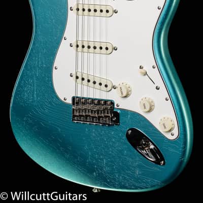 Fender Custom Shop 1968 Stratocaster DLX Closet Classic Aged Teal Green Metallic (188) image 1