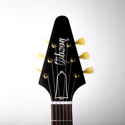 Gibson Custom 1958 Korina Flying V Black Pickguard, Natural | Demo image 5