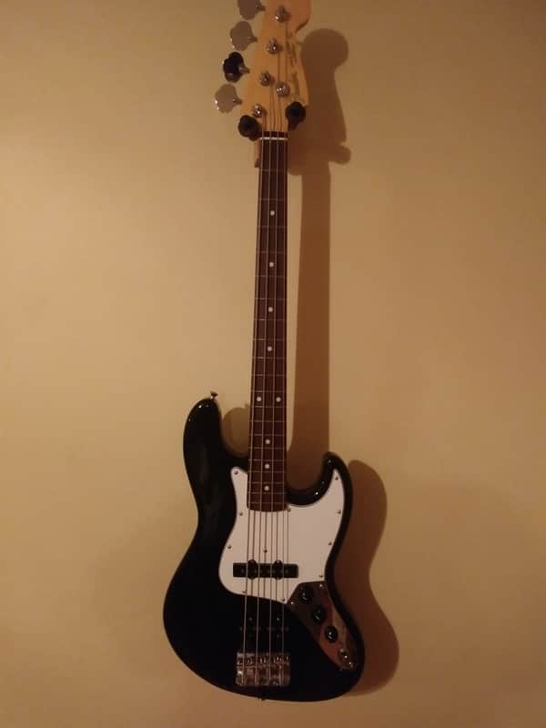 NOS Fender Japan JB62SS '62 Jazz Bass Black Smart Size Shorter Scale than Mustang w/Gigbag image 1