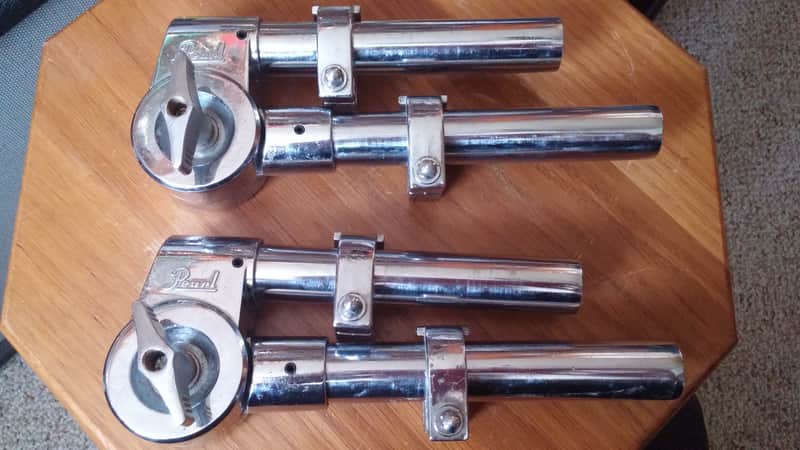 VINTAGE Pearl Tom Mount Arms  80s PAIR 4 MEMORY LOCKS All Original image 1