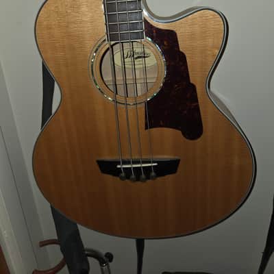 D'Angelico Excel Mott Grand Auditorium Cutaway Acoustic Bass with Electronics 2010s - Natural image 8