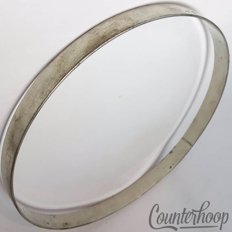 Leedy 11 1/8"Tom Batter/Resonant Drum Rim/Hoop Nickel Straight Stick Chopper USA image 1