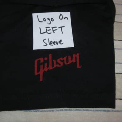 new A+ (with hang tag) genuine Gibson Firebird T-Shirt M (Medium), Black with Red Graphic, 60% Cotton / 40% Polyester - short sleeve GIBS-GA-FBBMM (GA-FBBMM) UPC # 711106533896 image 13
