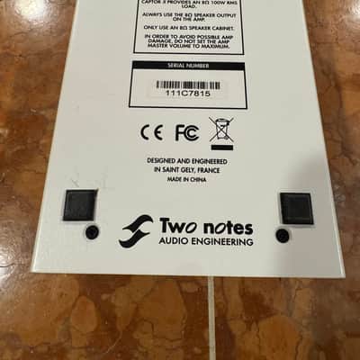 Two Notes Torpedo Captor X 8ohm Stereo Reactive Load Box / Attenuator 2020 - White image 7