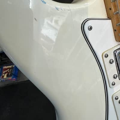 Univox U1850 Ripper S-style Guitar - MIJ Made In Japan 1970s - White image 22