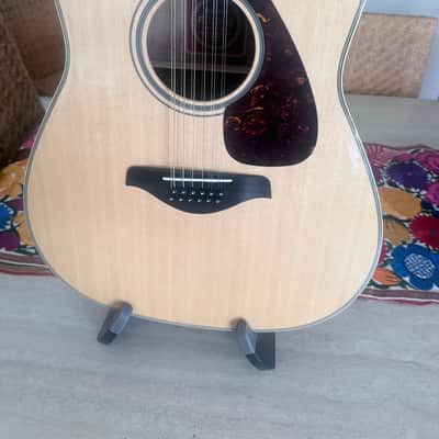 Yamaha FG720S-12 12-String Folk Acoustic Guitar 2010s - Natural image 4