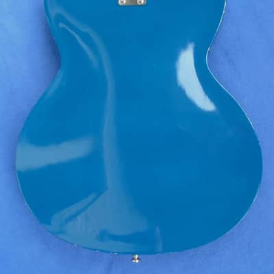 Jolana KolorBass Vintage E-Bass 1968 Thinline Hollow Bass-Guitar Blue 4 String Selten Kolor Bass image 5