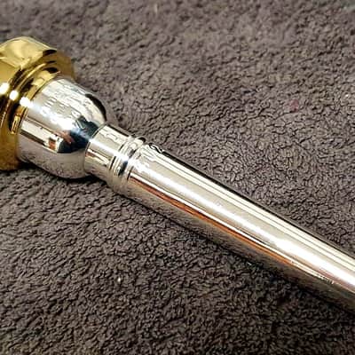 ANTOINE COURTOIS PARIS 4-1/2 D trumpet mouthpiece, 24K gold plated, OUTSTANDING! image 6