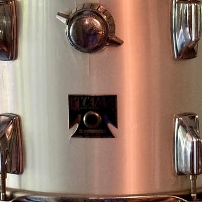 Tama Imperialstar 70's 80's Drum Set 4 Piece Silver Wrap Made in Japan image 11