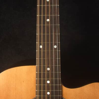 Handmade OM Cutaway Acoustic Guitar, Solid Indian Rosewood, Mop Inlay, Soft-Bag, Bruce Wei (2011) image 7