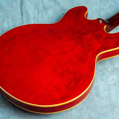 USED Gibson EB-2 Trans Cherry 1969 Semi-Hollow Electric Bass w/OHSC image 6