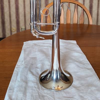 MINT/Unplayed since purchase Bach Stradivarius C Trumpet - Model C180SML229 - Silver Plated - 2002 Elkhart - Professional Grade, Original Case and Accessories image 11