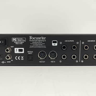 Focusrite Clarett 4Pre Thunderbolt Audio Interface 2010s - Red image 4