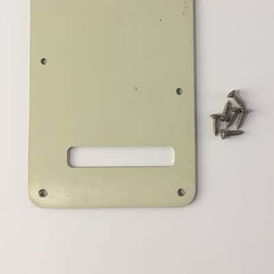 Genuine Fender USA Guitar Rare Right Hand Mint Green Back Plate Cover Strat MIM image 5