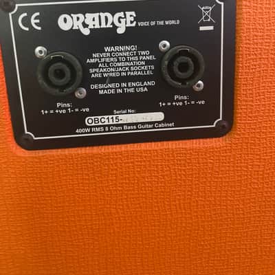 Orange OBC115 1x15 Bass Cabinet 2010s - Orange image 5