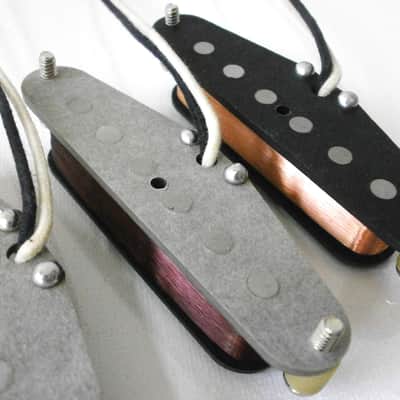 Stratocaster Pickups SET Hand Wound DAVID GILMOUR Black Strat Clones 1976-79 Q pickups Pink Floyd Guitar The Edge U2 image 7