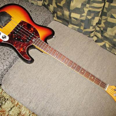 Vintage Nashville branded Hohner bass 1970s  with Tele GUITAR shaped body image 2