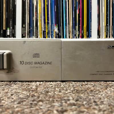 Sony CDX-65 Compact Disc Changer 10-Disc CD Player w/ Magazine Car Audio Silver image 2