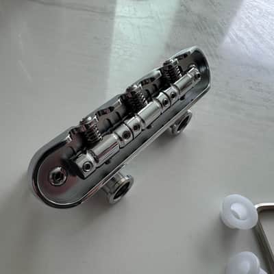 The Overpass “Classic” Fender Jazzmaster / Jaguar Offset Bridge with Chrome Plated Brass Saddles image 3