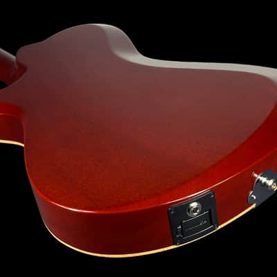 2025 Knaggs Chena A Hollowbody Archtop w Humbucker and Piezo ~ Dark Cherry Burst Gloss image 4