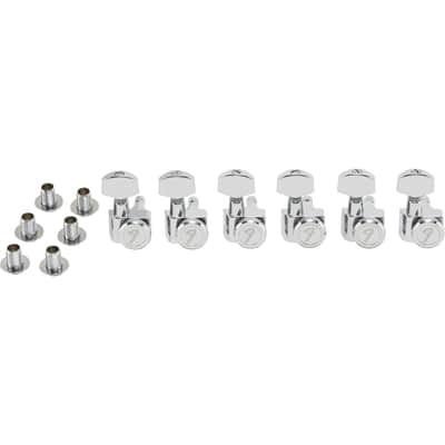 Fender Stratocaster/Telecaster Locking Tuning Machines, Short Post, Chrome, Set of 6 (099-0818-105) image 2