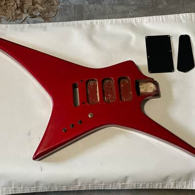 1985 Kramer USA Voyager Candy Apple Red Guitar Body Tripe Humbucker Floyd Ready