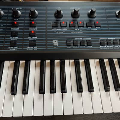 Behringer UB-Xa 16-Voice 61-Key Synthesizer 2023 - Present - Blue with Wood Sides image 3
