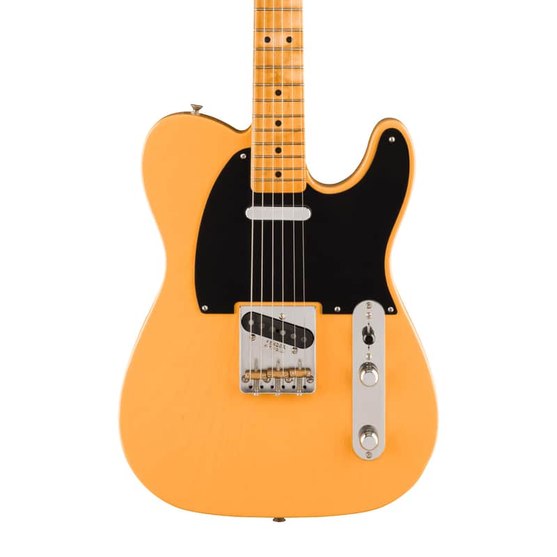 Fender 75th Anniversary Vintera Road Worn 1951 Telecaster Electric Guitar, Butterscotch Blonde, Maple image 1