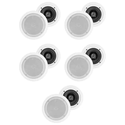 (10) Rockville HC55 5.25" 300 Watt White In-Ceiling Home Theater Speakers 8 Ohm image 14