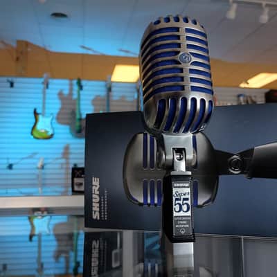 Shure Super 55 Deluxe Supercardioid Dynamic Microphone - Chrome image 5