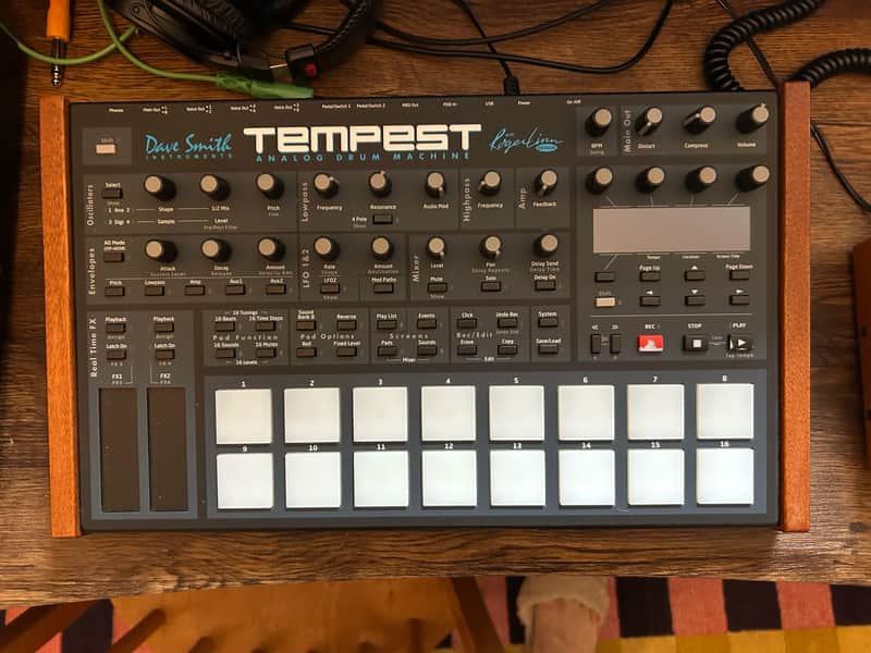 Dave Smith Instruments Tempest 6-Voice Drum Machine 2011 - 2018 - Black with Wood Sides image 1