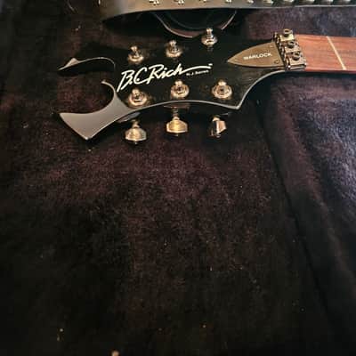 Left Handed 2002 BC Rich Warlock NJ Series - Black w/ case and more image 6