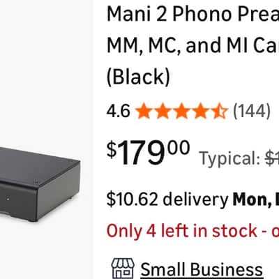 Schiit Mani 2 Phono Preamp for MM, MC and MI Cartridges - Low Noise - MINT! image 4