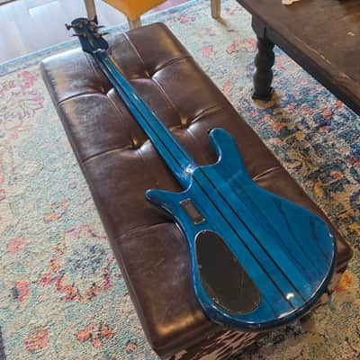 2022 Spector NS Dimension 5 Bass - Black and Blue Gloss - w/Case image 15