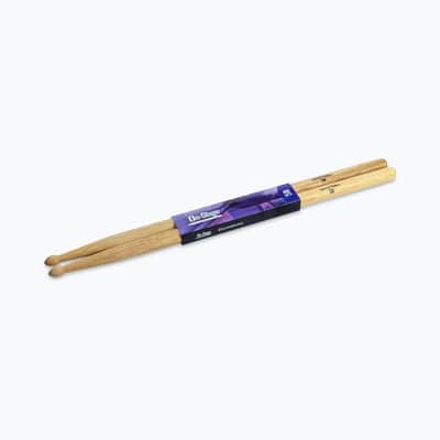 On-Stage HW5B Hickory Drumsticks (5B, Wood Tip) – Make Some Thunder - 1 pair image 1