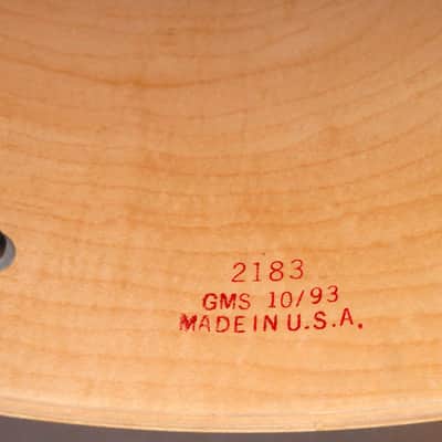 Vintage 1993 GMS Grand Master Series Drumset Cherry Sunburst Lacquer 22",14",12",10" image 14