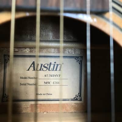 Austin AU341SVP Acoustic Guitar image 3