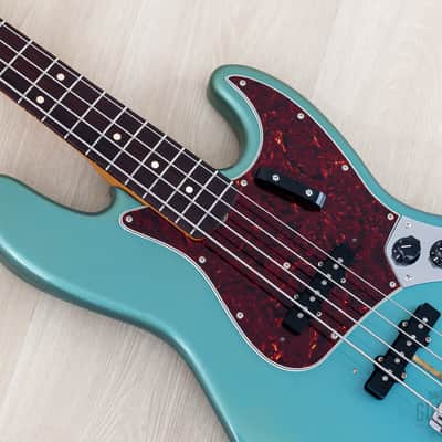 2000 Fender American Vintage '62 Jazz Bass Lake Placid Blue w/ Tweed Case image 7
