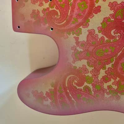 Pink Paisley Tele Body, Aged, Nitro , Alder image 10