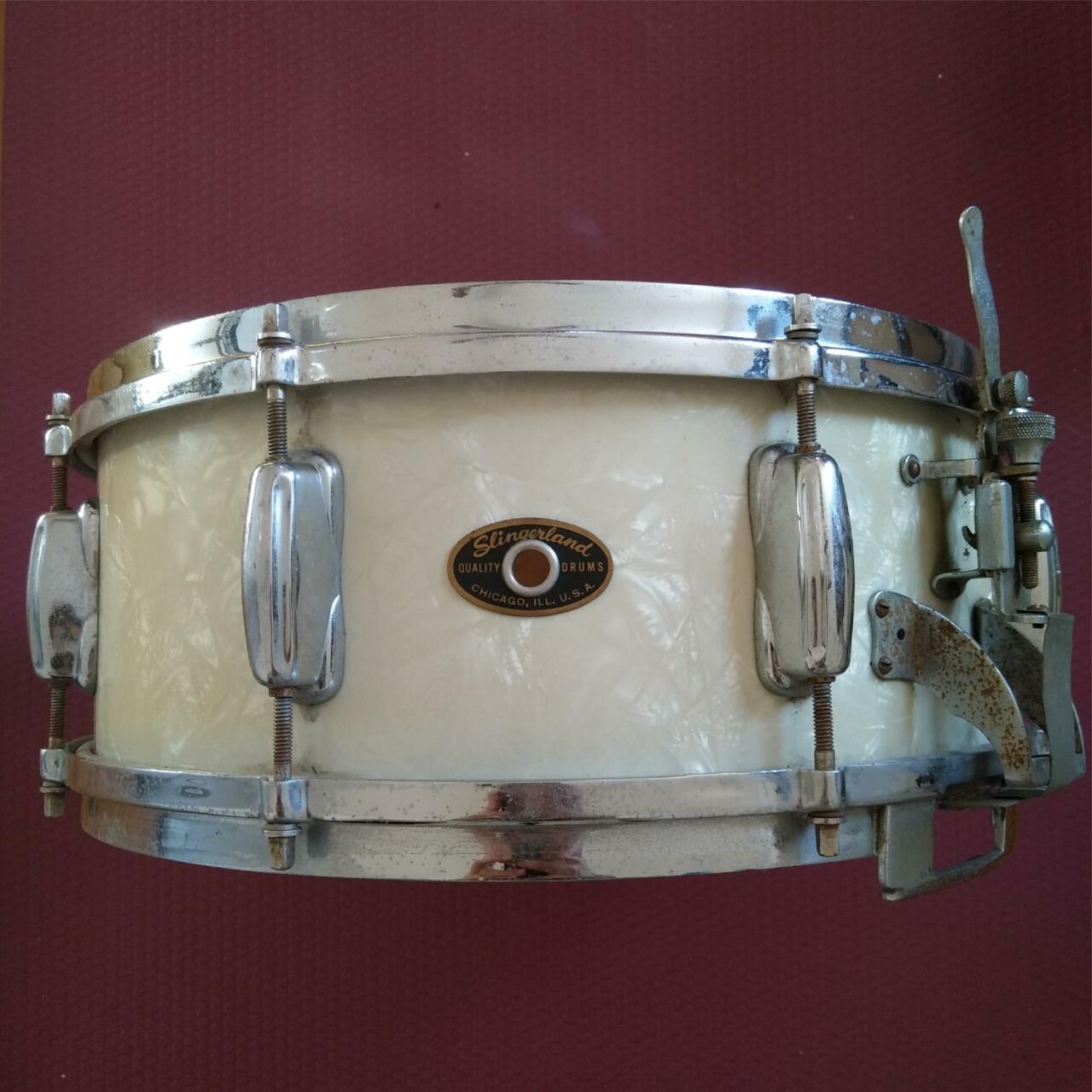 Slingerland Radio King Snare Drum 14x5.5"WMP Vintage 50s 1Ply Solid Maple Shell — main photograph