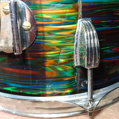 Ludwig 10x14 Tom 1976 - Psychedelic Red image 11