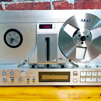 Akai GX-77 reel to reel - [Superb!] condition, refurbished ($600!), original takeup reel, original service manual, extra NOS tape! image 3
