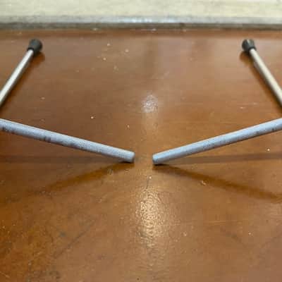 Vintage 1960-1970s 3/8” (9.5mm) Gull Wing Bass Drum Spur Pair image 3